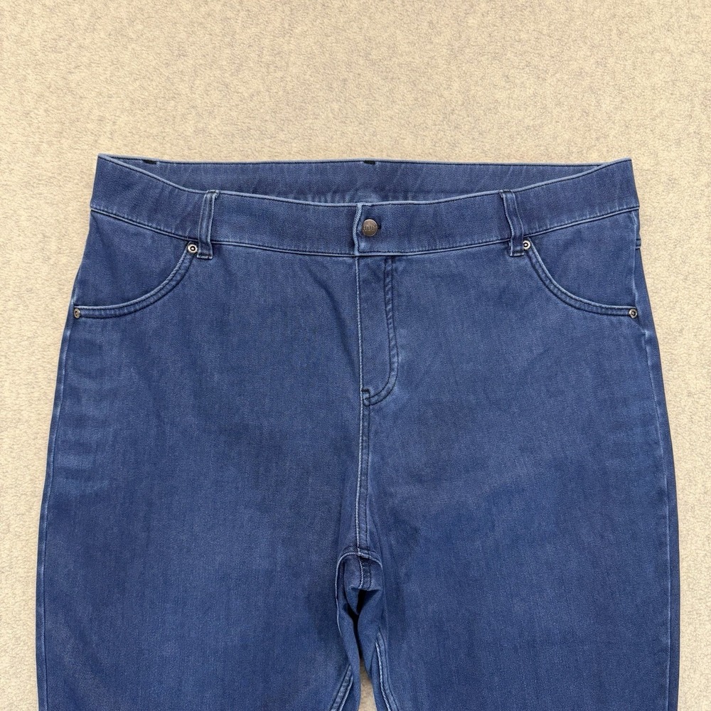 HUE Womens 2X Denim Jeggings Lot of 3 Blue Pull On Stretch Skinny Jeans Pants - Picture 5 of 16